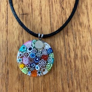 Pendant beautiful colors on rope.